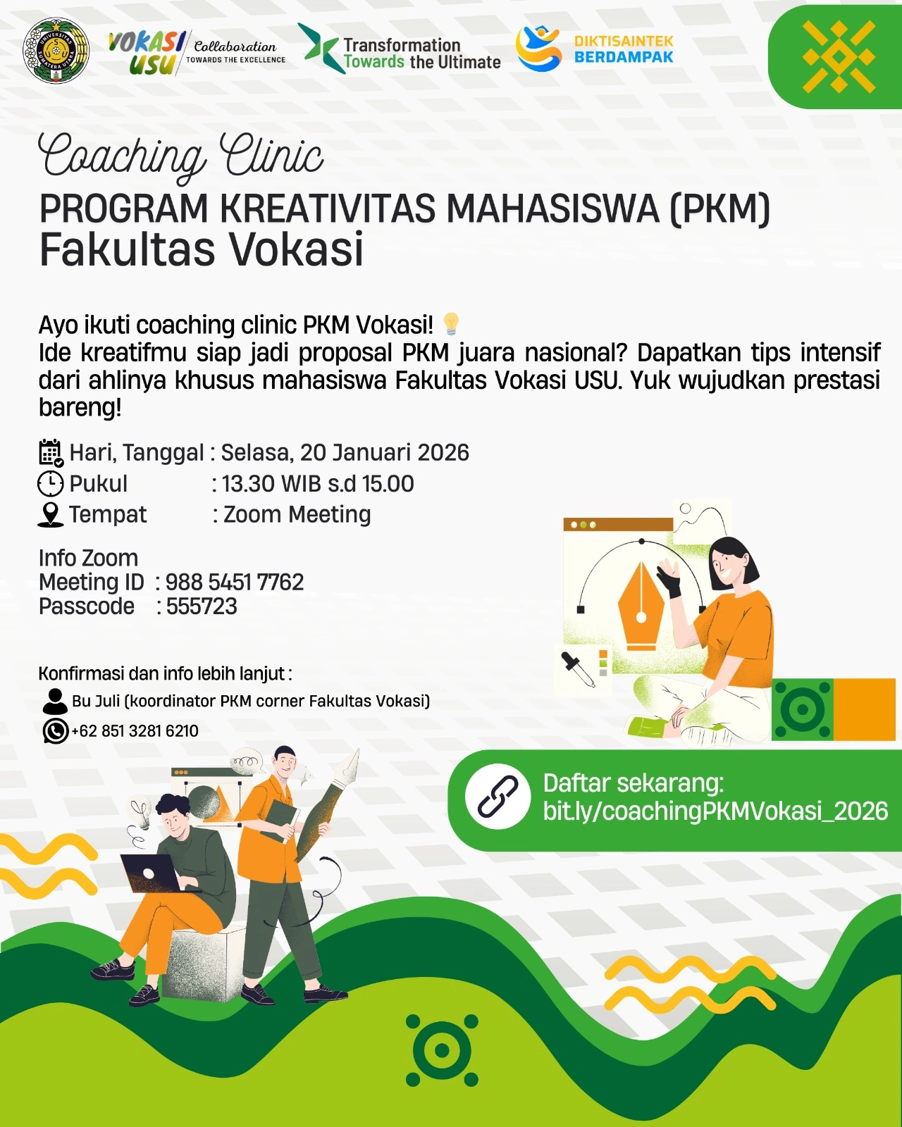Coaching Clinic Program Kreativitas Mahasiswa (PKM) Fakultas Vokasi